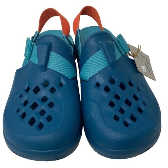 NEW Chaco Chillos Clogs Women's Size 11 Blue Orange Sandals Adjustable EU 42 - Picture 3 of 10